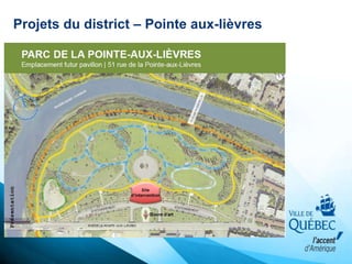 Projets du district – Pointe aux-lièvres
 