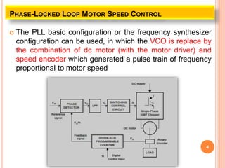 Phase Lock Loop control of dc drive | PPTX