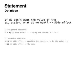 PL Lecture 04 - Expression and Statement | PDF