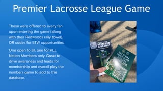 Pll Nation Code Fan Experience and Partner Activation Review at the Premier Lacrosse ...