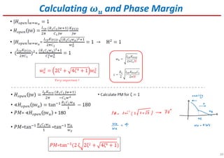 39
Calculating ࢛ and Phase Margin
 