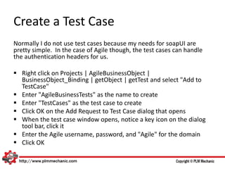 Testing Agile Web Services from soapUI | PPTX