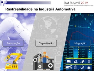 Rastreabilidade na Indústria Automotiva
IntegraçãoCapacitaçãoAutomação
 