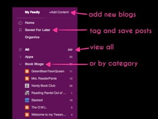 add new blogs
tag and save posts
view all
or by category

 