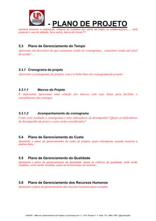 Plano de Projeto