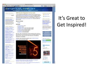 It’s Great to Get Inspired!