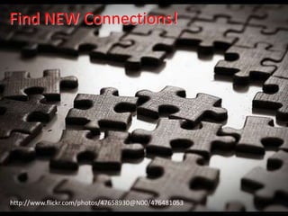 Find NEW Connections!http://www.flickr.com/photos/47658930@N00/476481053