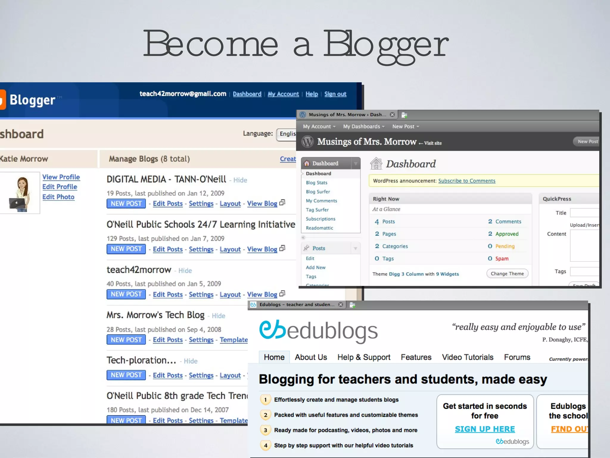 Become a Blogger 