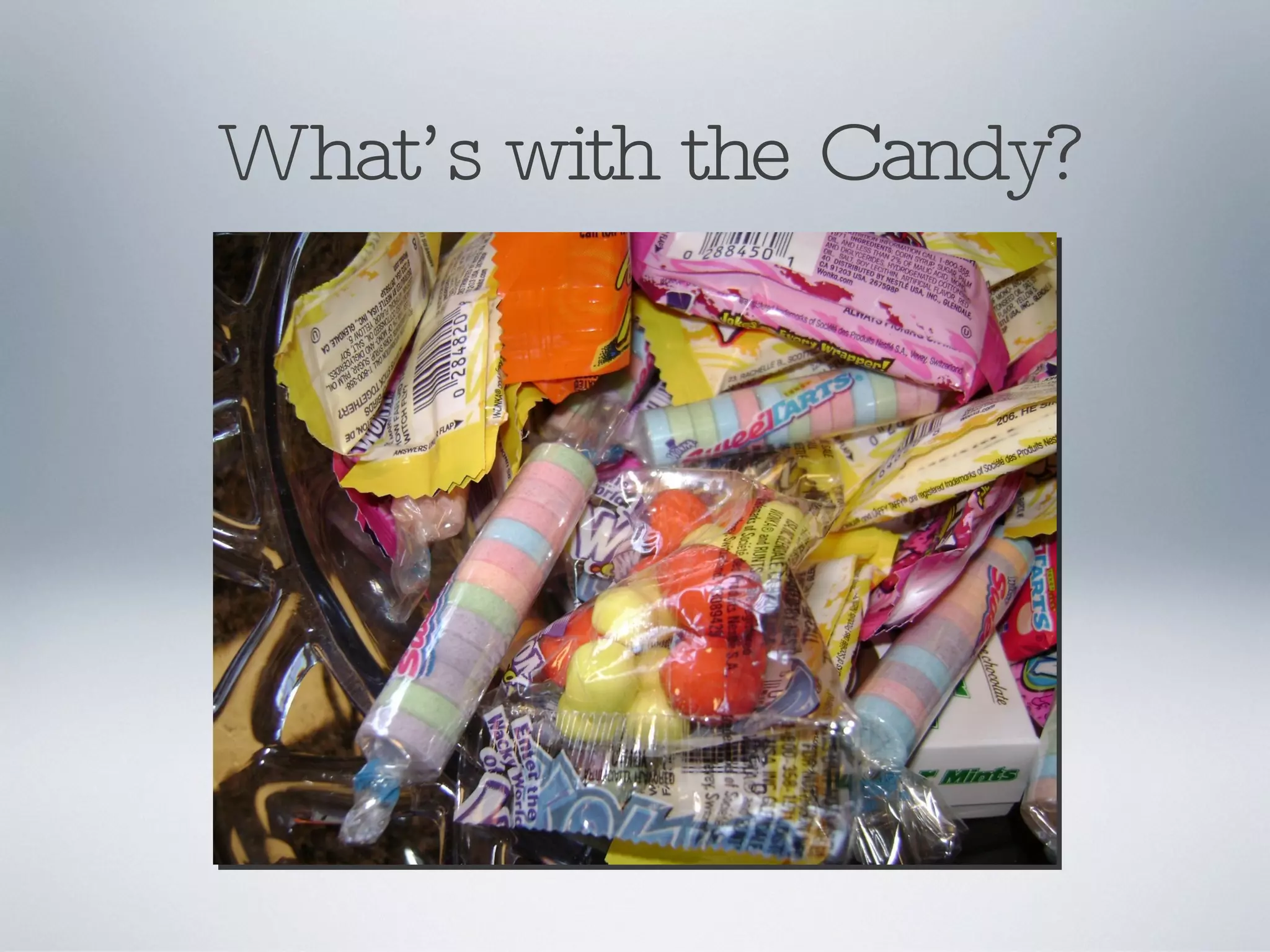 What’s with the Candy? 