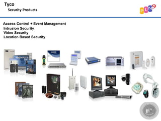 Tyco
Security Products
PortablePortable Products
Access Control + Event Management
Intrusion Security
Video Security
Location Based Security
 