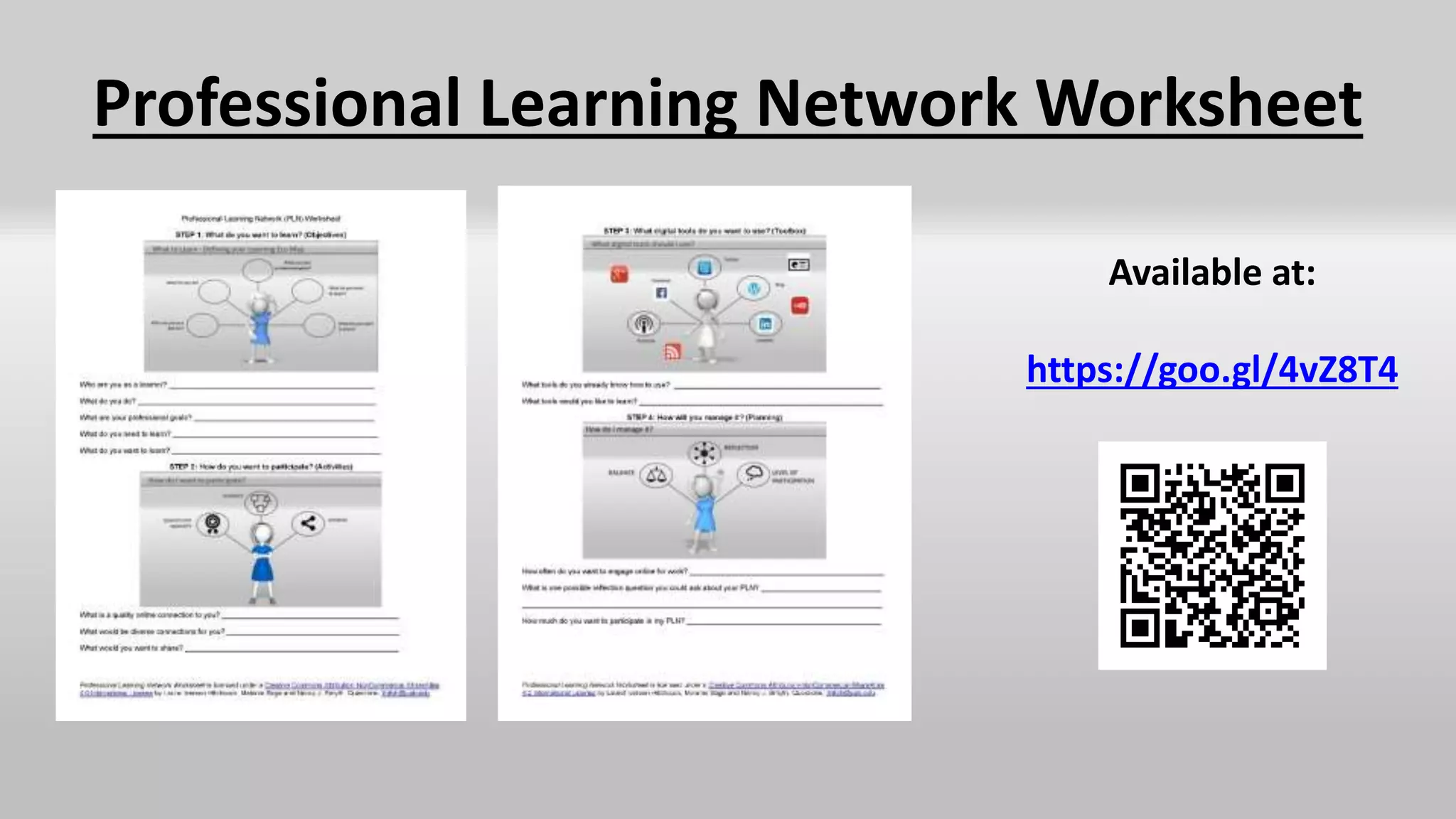 Professional Learning Network Worksheet
Available at:
https://goo.gl/4vZ8T4
 