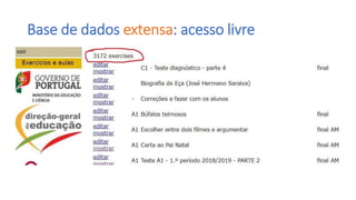 Base de dados extensa: acesso livre
 