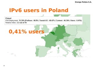 18 
Orange Polska S.A. 
OPL APN IPv6 – traffic 
 