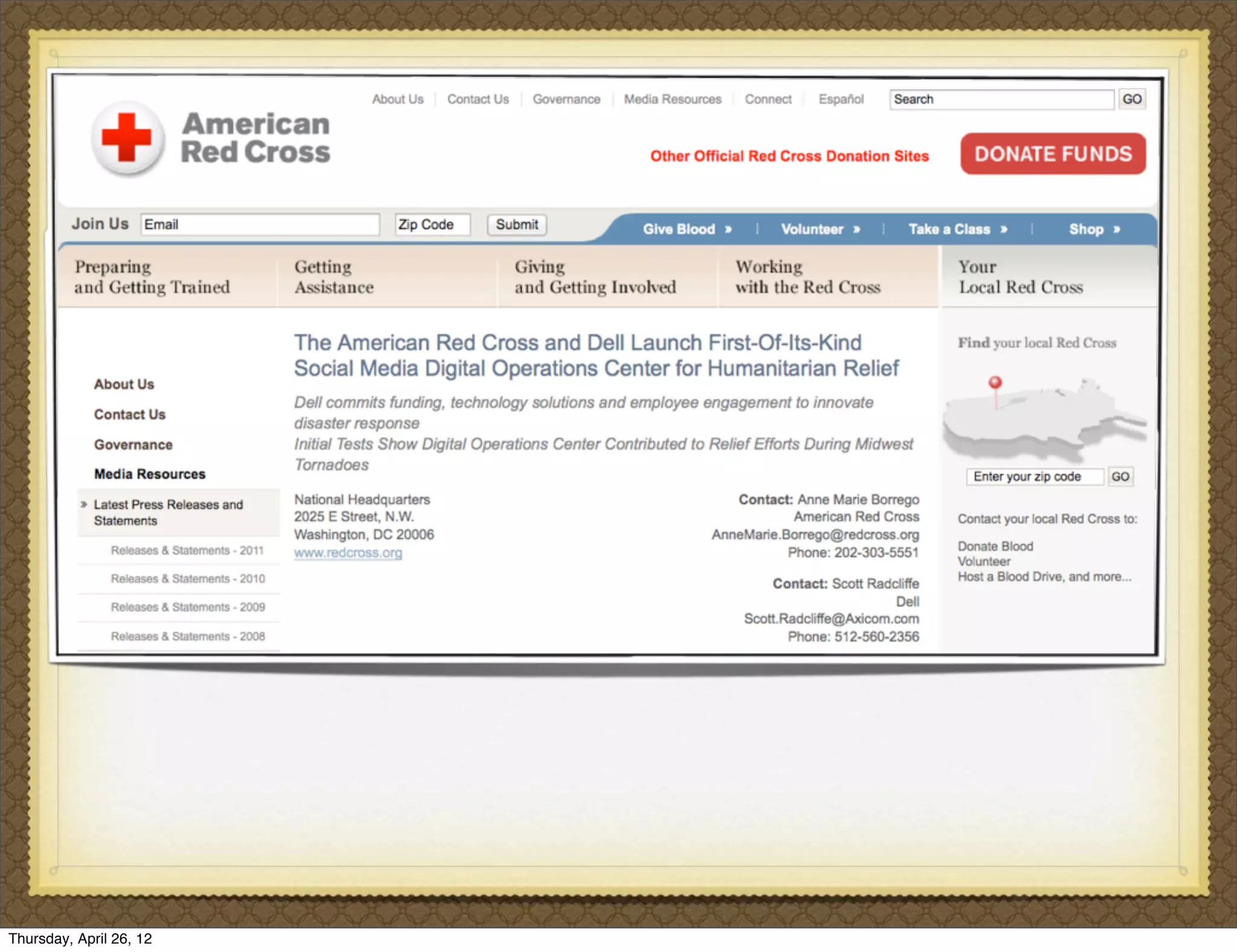 Thursday, April 26, 12
 