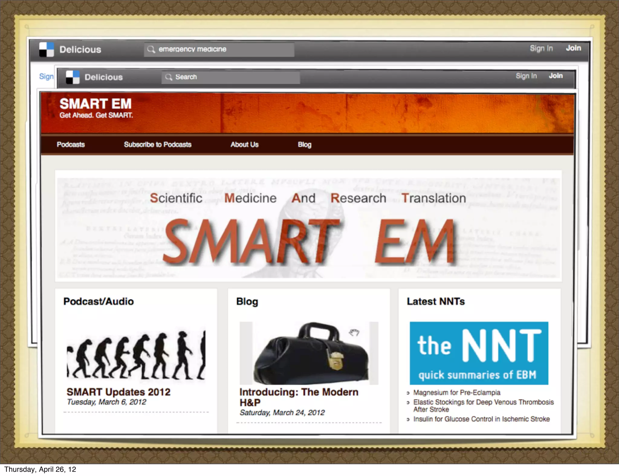 Thursday, April 26, 12
 