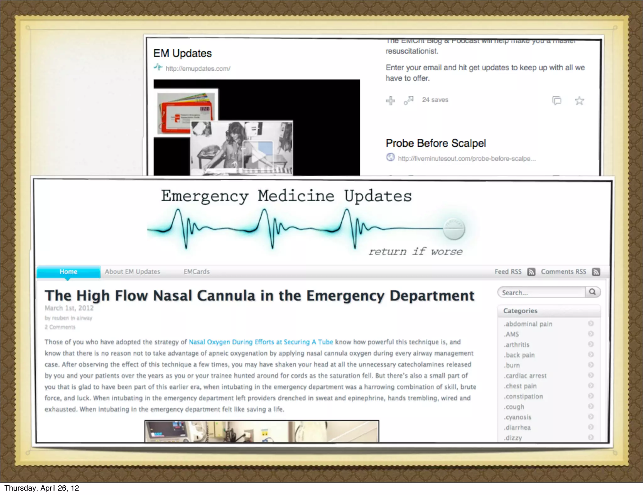 Thursday, April 26, 12
 