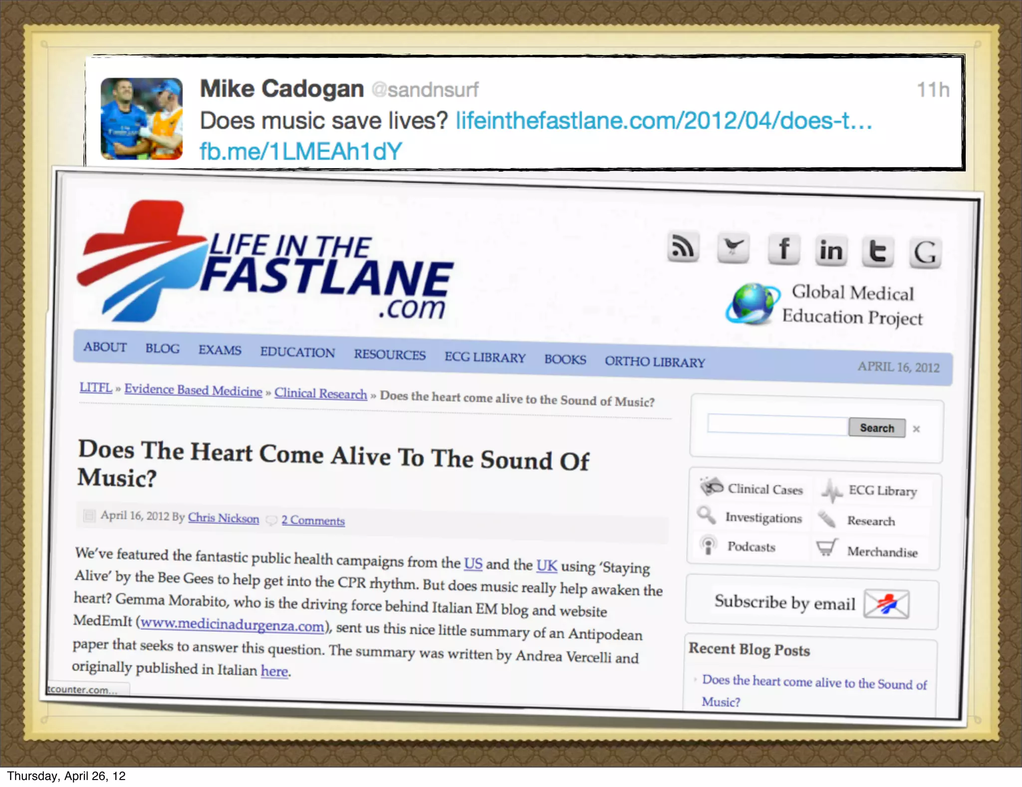 Thursday, April 26, 12
 