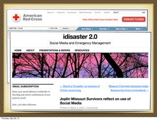 Thursday, April 26, 12
 