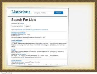 Thursday, April 26, 12
 