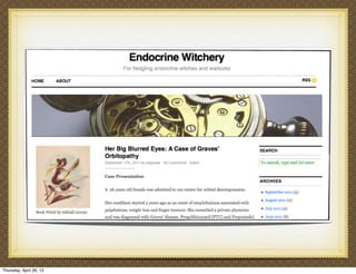 Thursday, April 26, 12
 