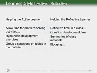 Lec 6 learning styles | PDF