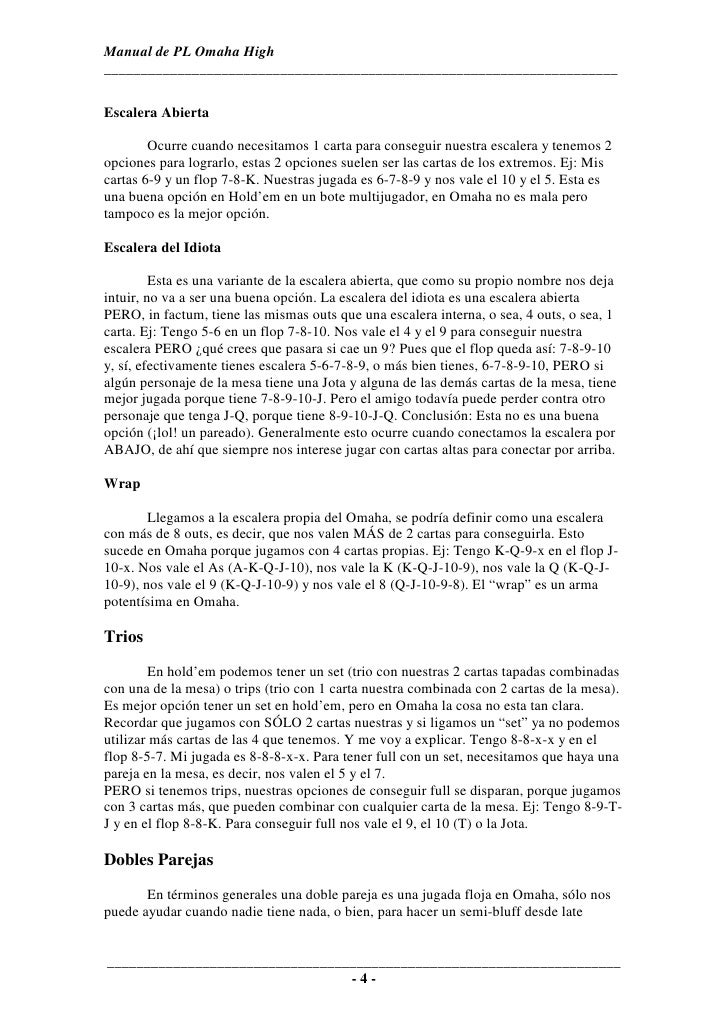 Diferencias entre holdem y omaha