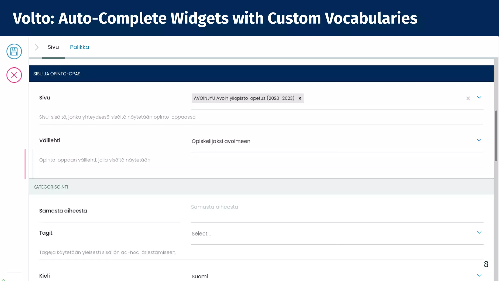 Volto: Auto-Complete Widgets with Custom Vocabularies
8
 