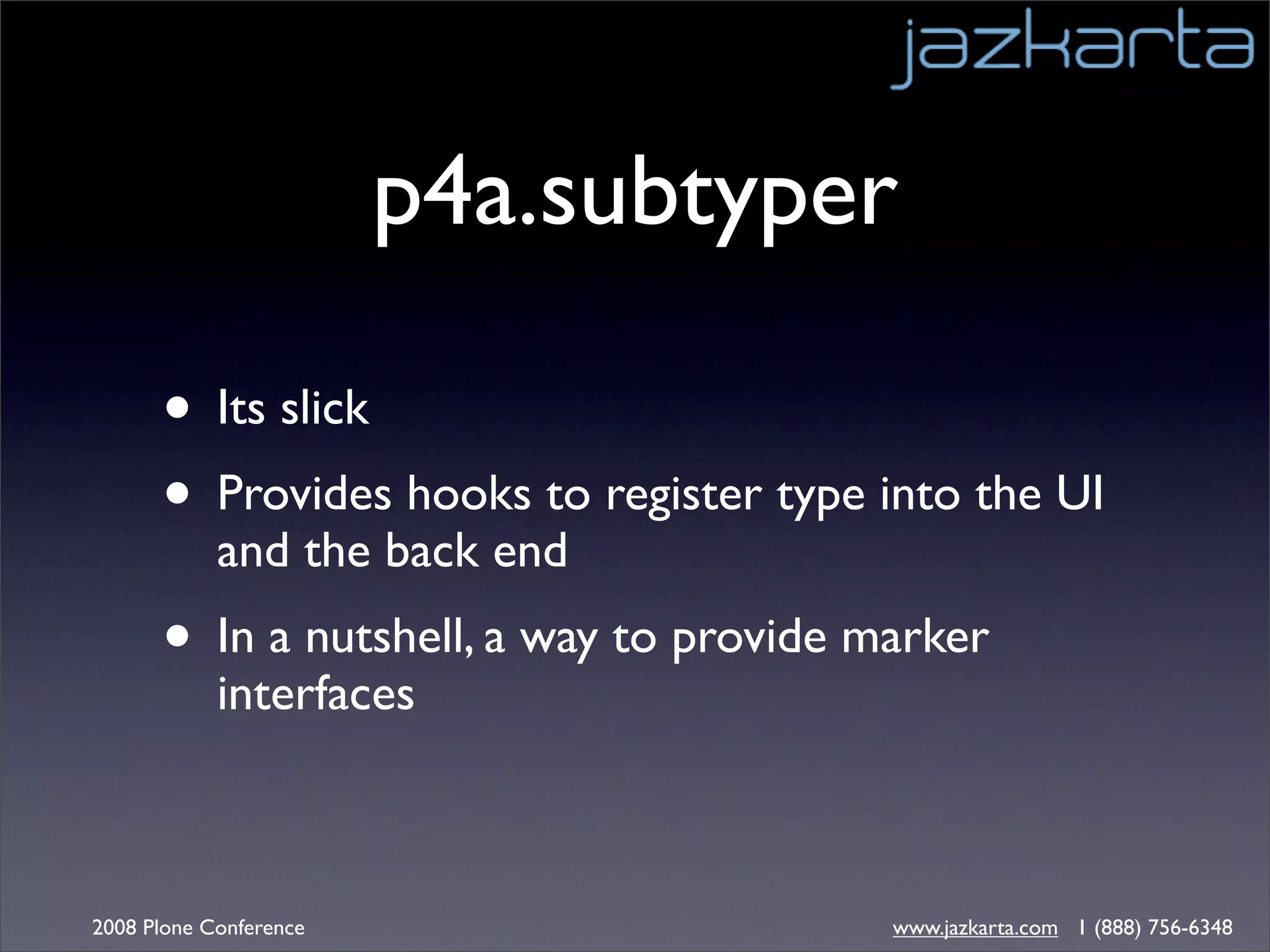 Getting Dates with Plone - Plone Conference 2008