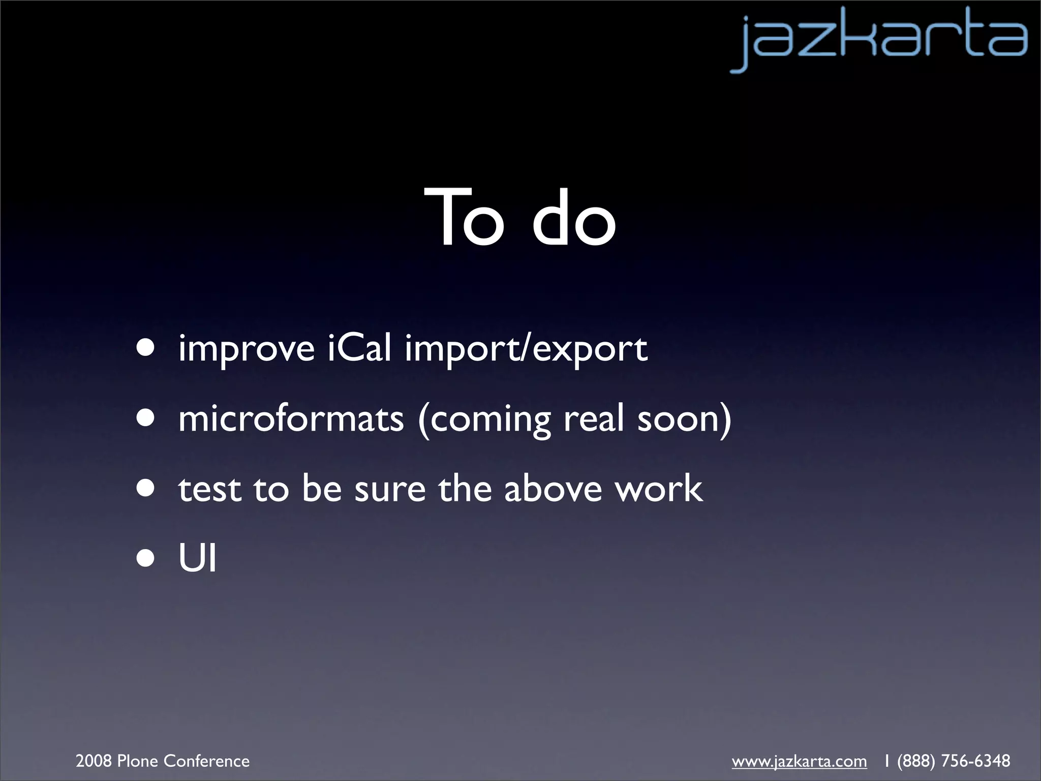 Getting Dates with Plone - Plone Conference 2008