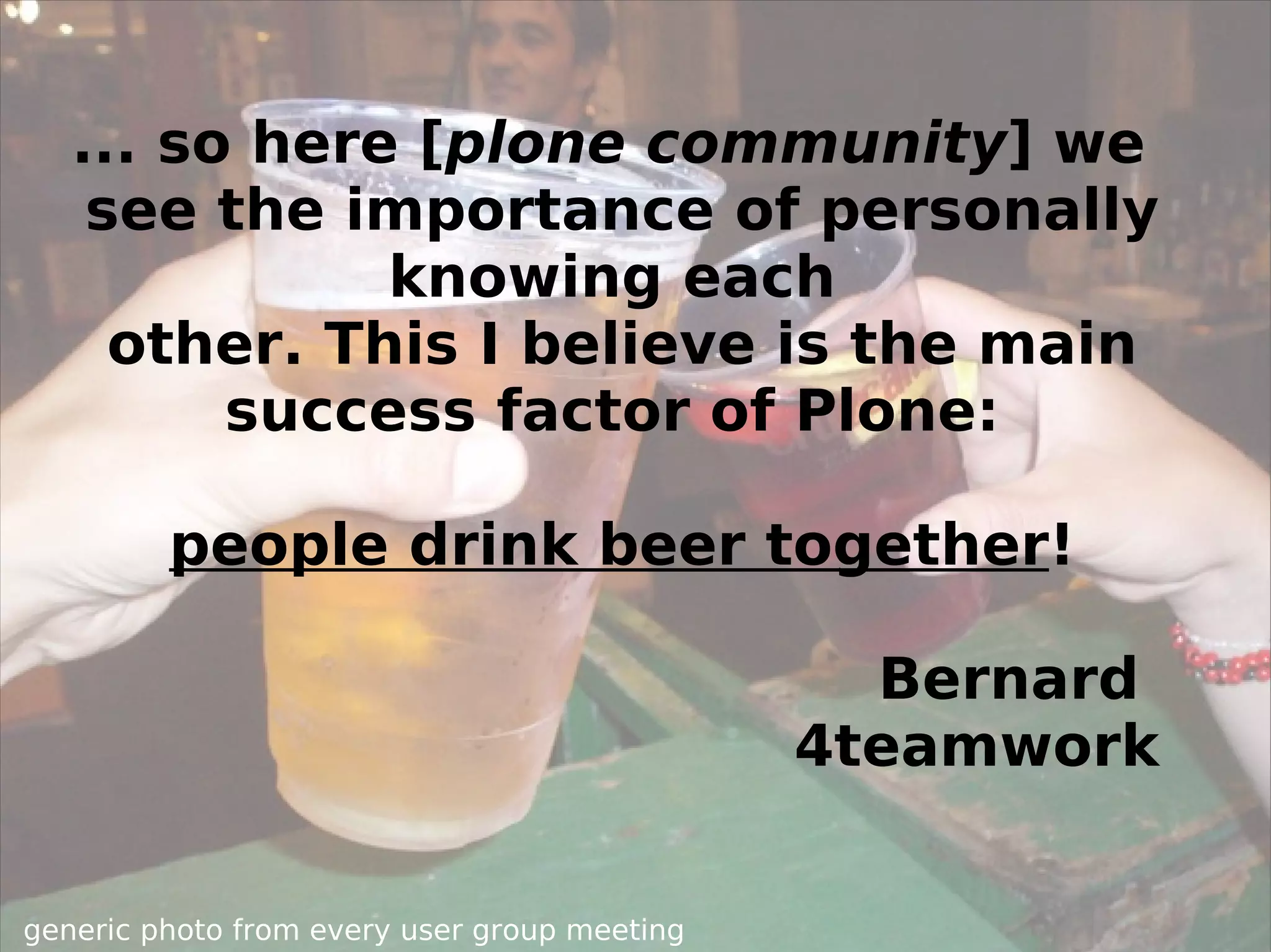 Plone Cono Sur: creating a Plone users group from scratch