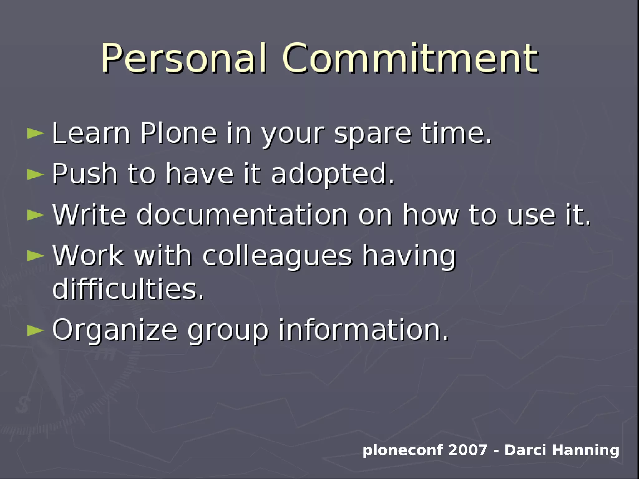 Plone Cono Sur: creating a Plone users group from scratch
