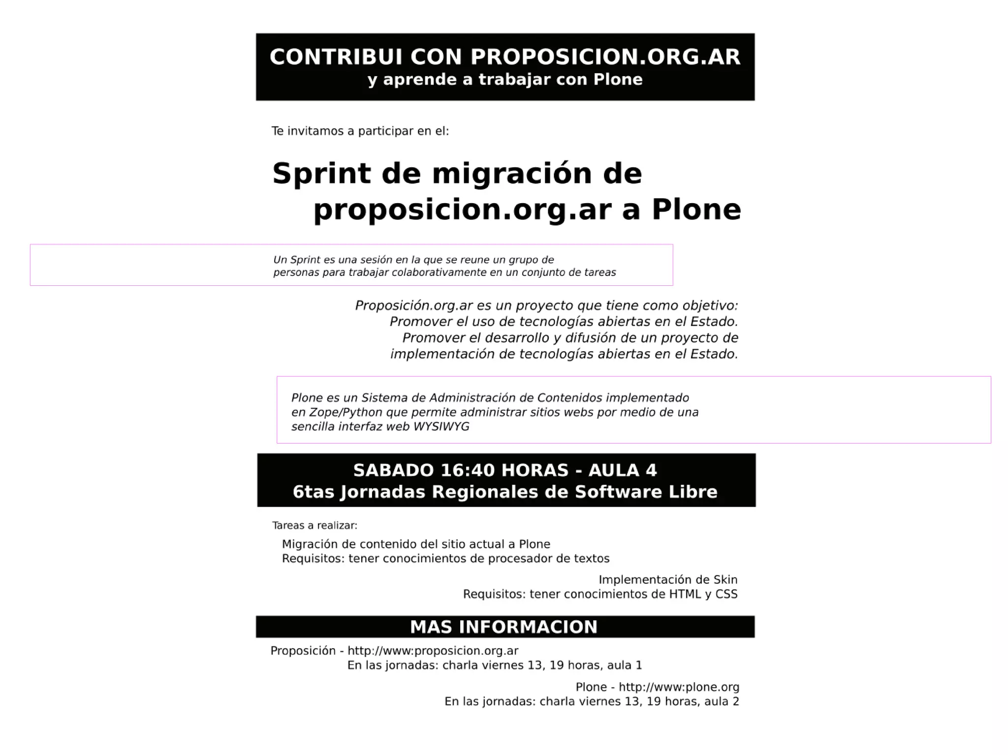 Plone Cono Sur: creating a Plone users group from scratch