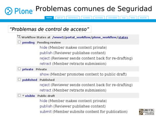 Problemas comunes de Seguridad

“Problemas de control de acceso”
 