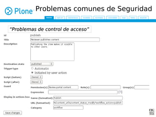 Problemas comunes de Seguridad

“Problemas de control de acceso”
 