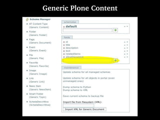  Generic Plone Content 
 