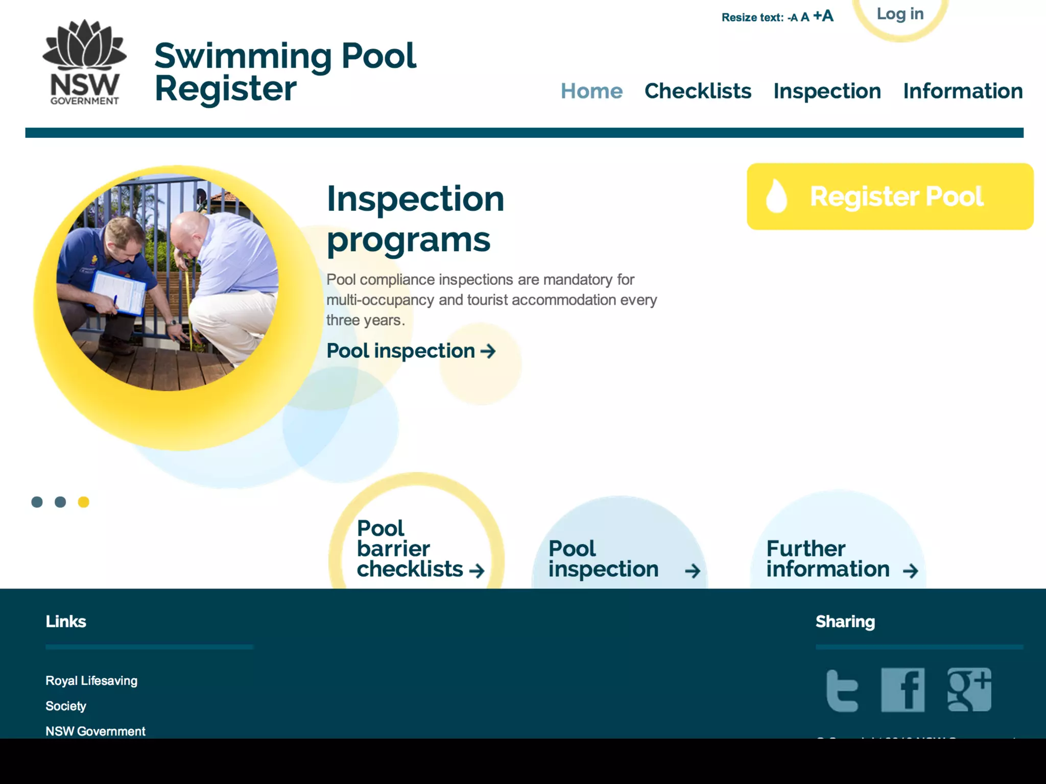 Case Study: NSW Pool register
 