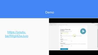 Demo
https://youtu.
be/fWgI42wJuio
 