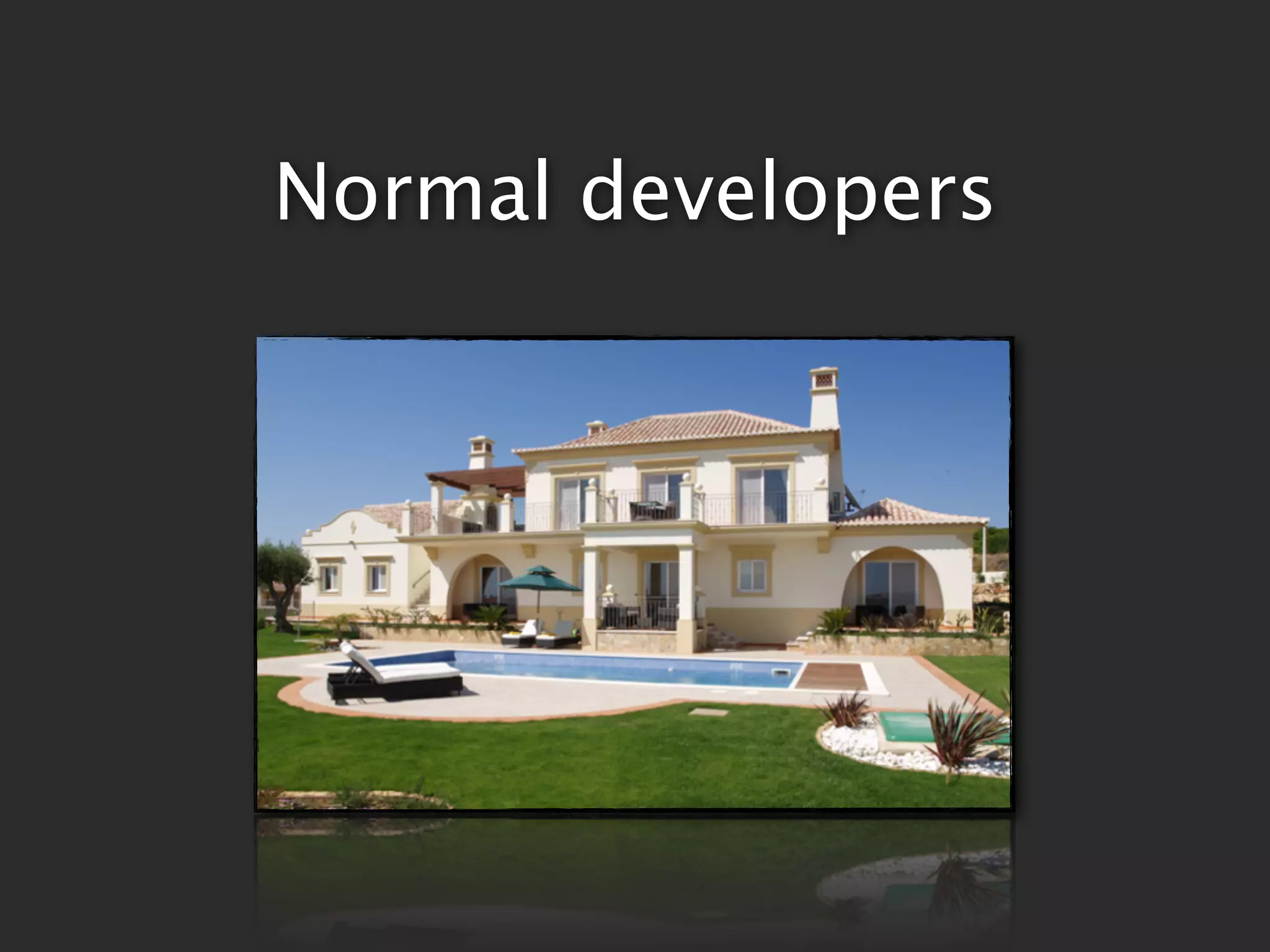Normal developers
 