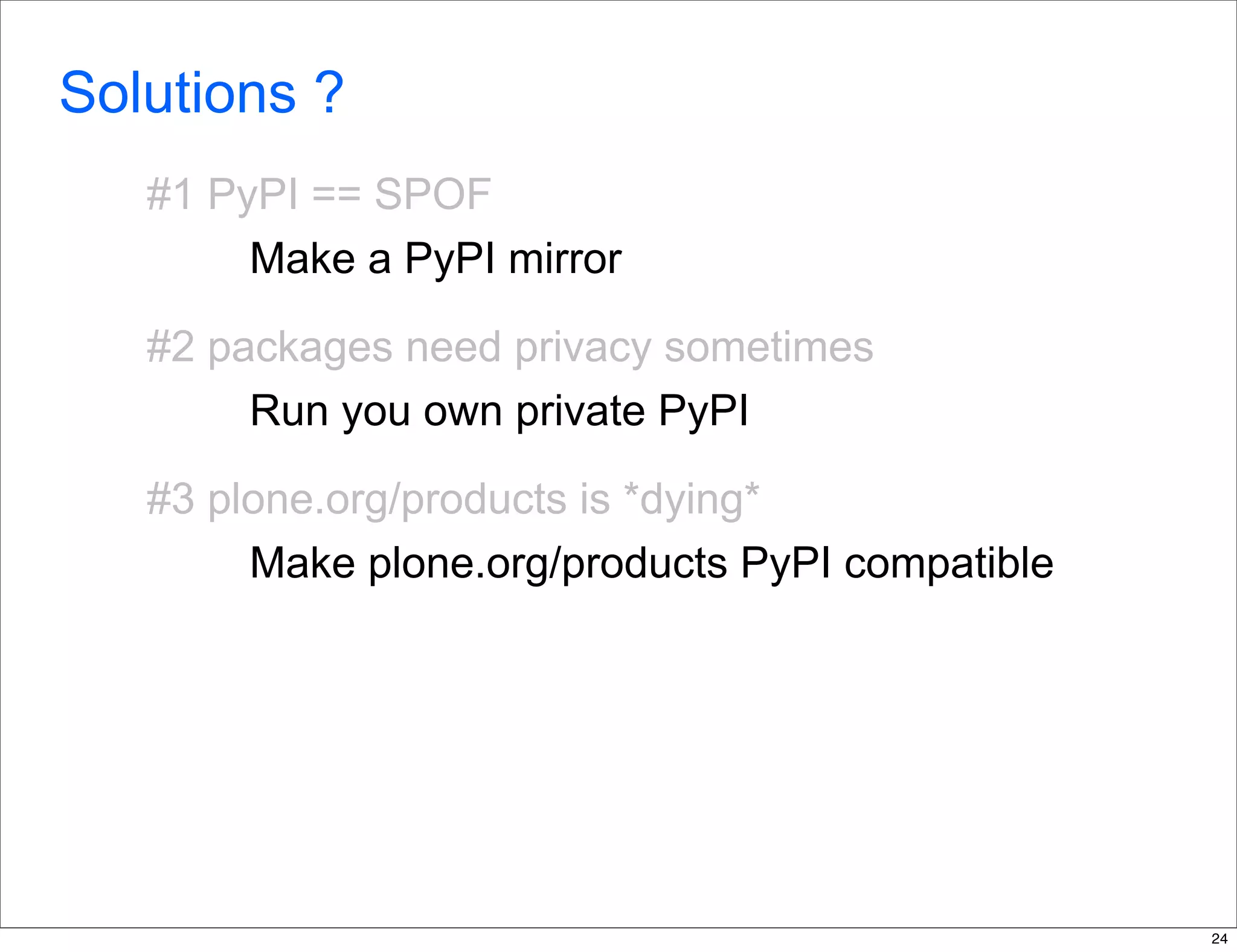 delivering applications with zc.buildout and a distributed model - Plone Conference 2008