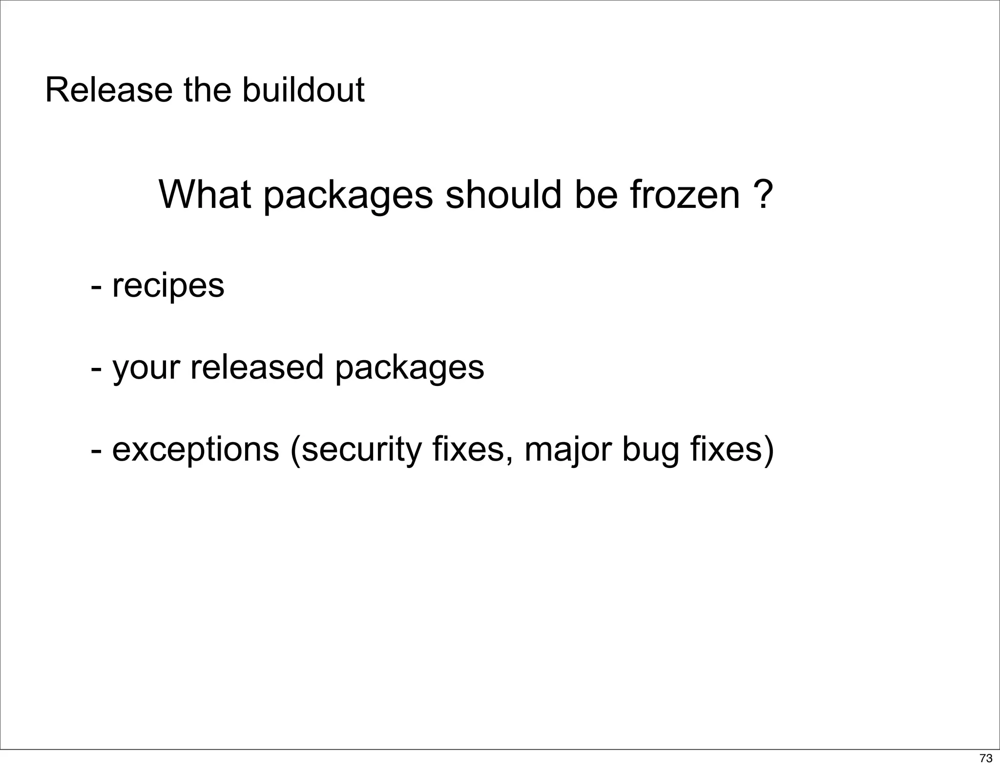delivering applications with zc.buildout and a distributed model - Plone Conference 2008