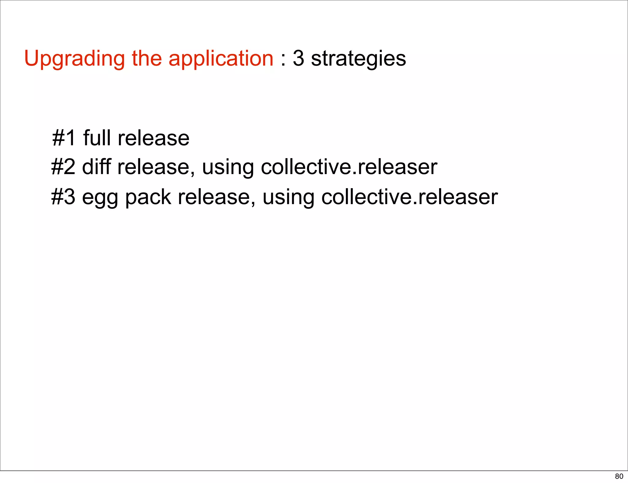 delivering applications with zc.buildout and a distributed model - Plone Conference 2008