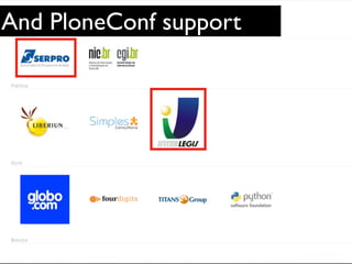 And PloneConf support
