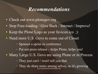 Plone in Government - Ken Wasetis -ContextualCorp.com