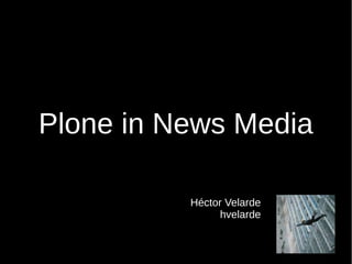 Plone in News Media

          Héctor Velarde
                hvelarde
 