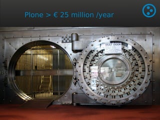 Plone > € 25 million /year 
 