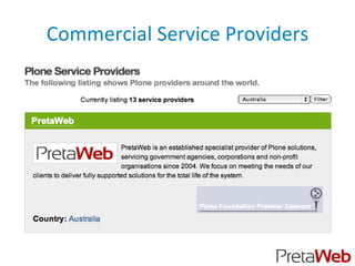 Commercial Service Providers
 