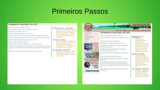 Primeiros Passos
 