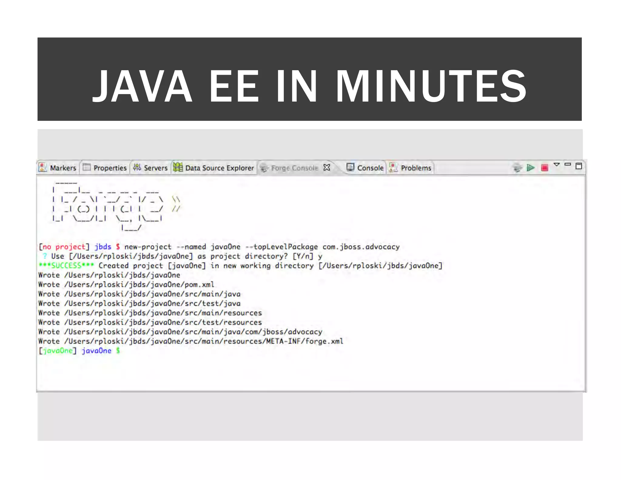 JAVA EE IN MINUTES 