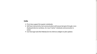 PLOTCON NYC: PlotlyJS.jl: Interactive plotting in Julia | PDF