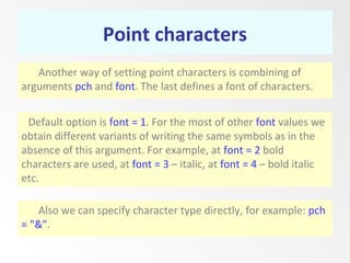 Plot function in R | PPT